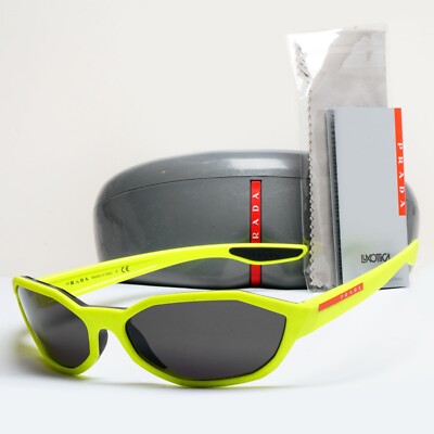Prada Sonnenbrille fluoreszierend gelb grün schwarz PS04US SPS 04U 367-0A7 231124