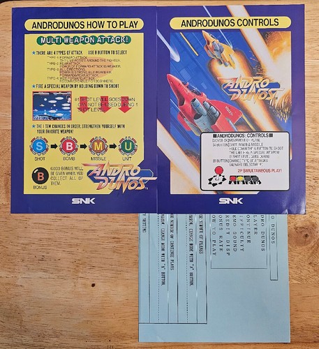 Authentic Neo Geo Artset MVS Andro Dunos