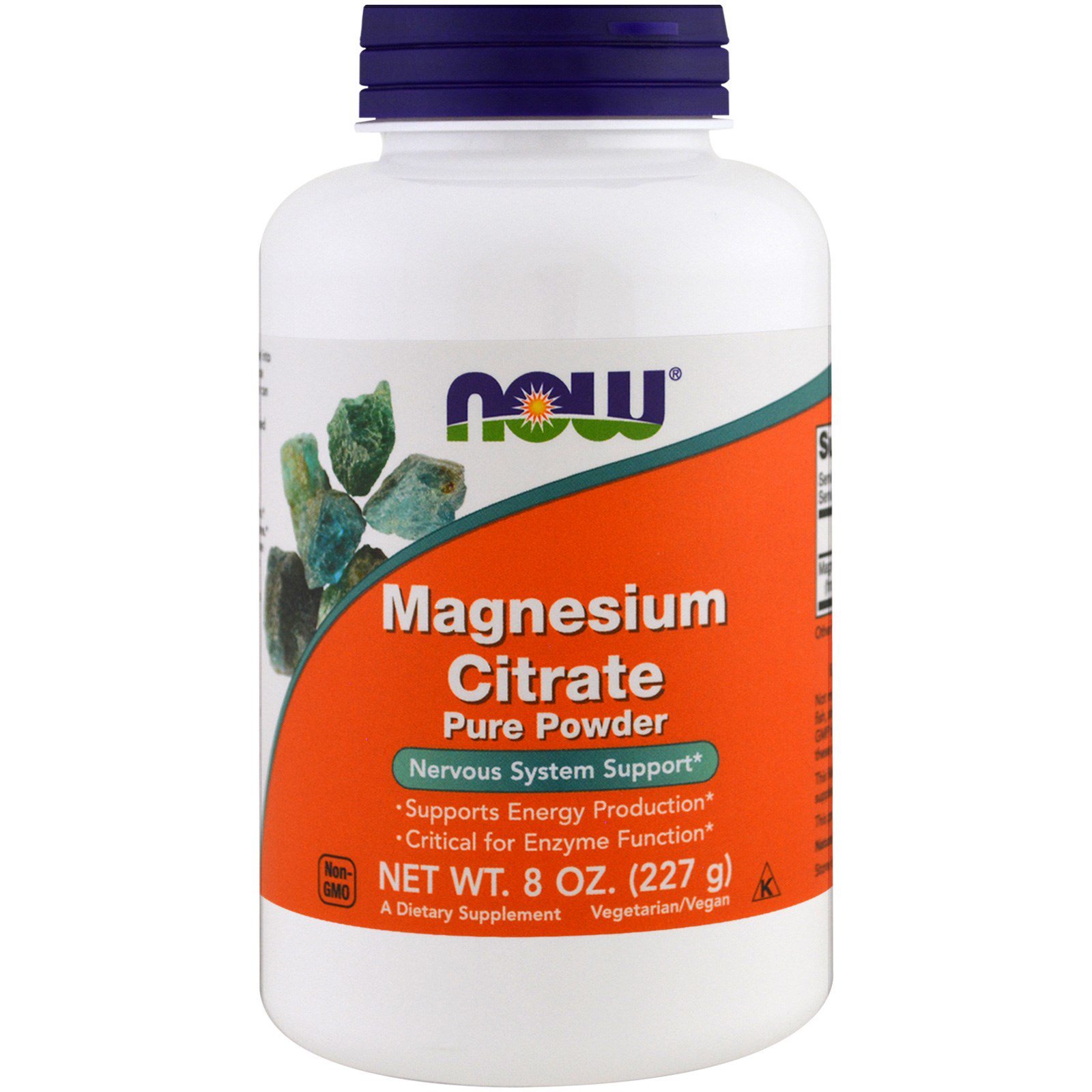 Now Foods Magnesium Citrate, Pure Powder - 227G - Image 3