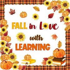 112Pcs Fall in Love with Learning Classroom Bulletin Board Decoration Summer ...