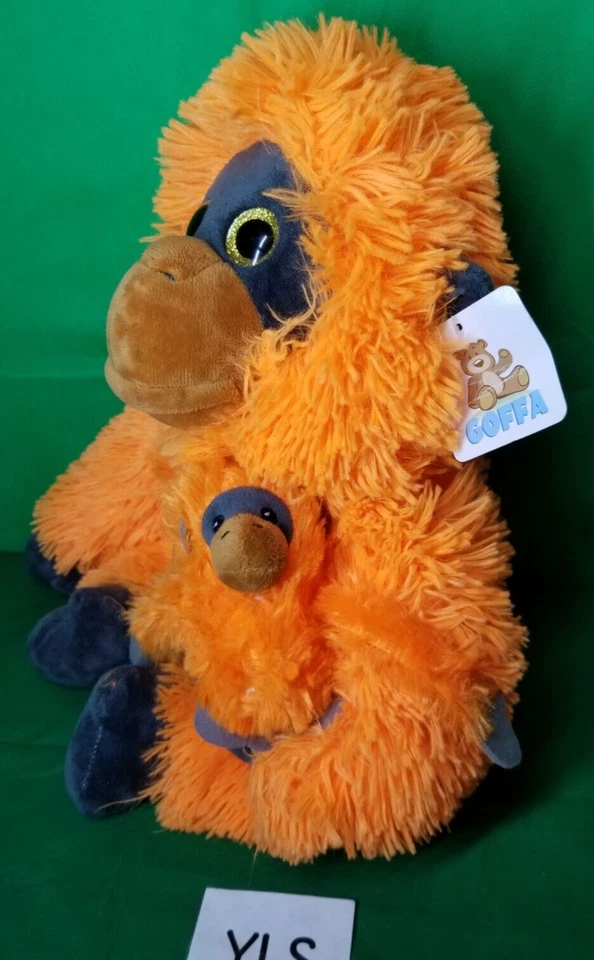 Goffa Mom and Baby Orange Orangutan Plush Toy 18" Stuffed Animal Toy 2022 - Image 4 of 4