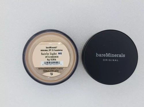 Fond De Teint BareMinerals Matte SPF15 - Teinte Fairly Light, Finition Mate, Protection Solaire | Neuf, Origine USA