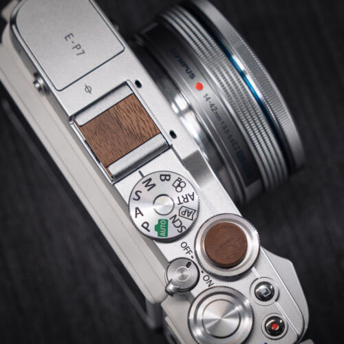 Autocollant bouton obturateur en bois massif 11mm adapté pour Nikon Sony Fuji - Photo 15 sur 27