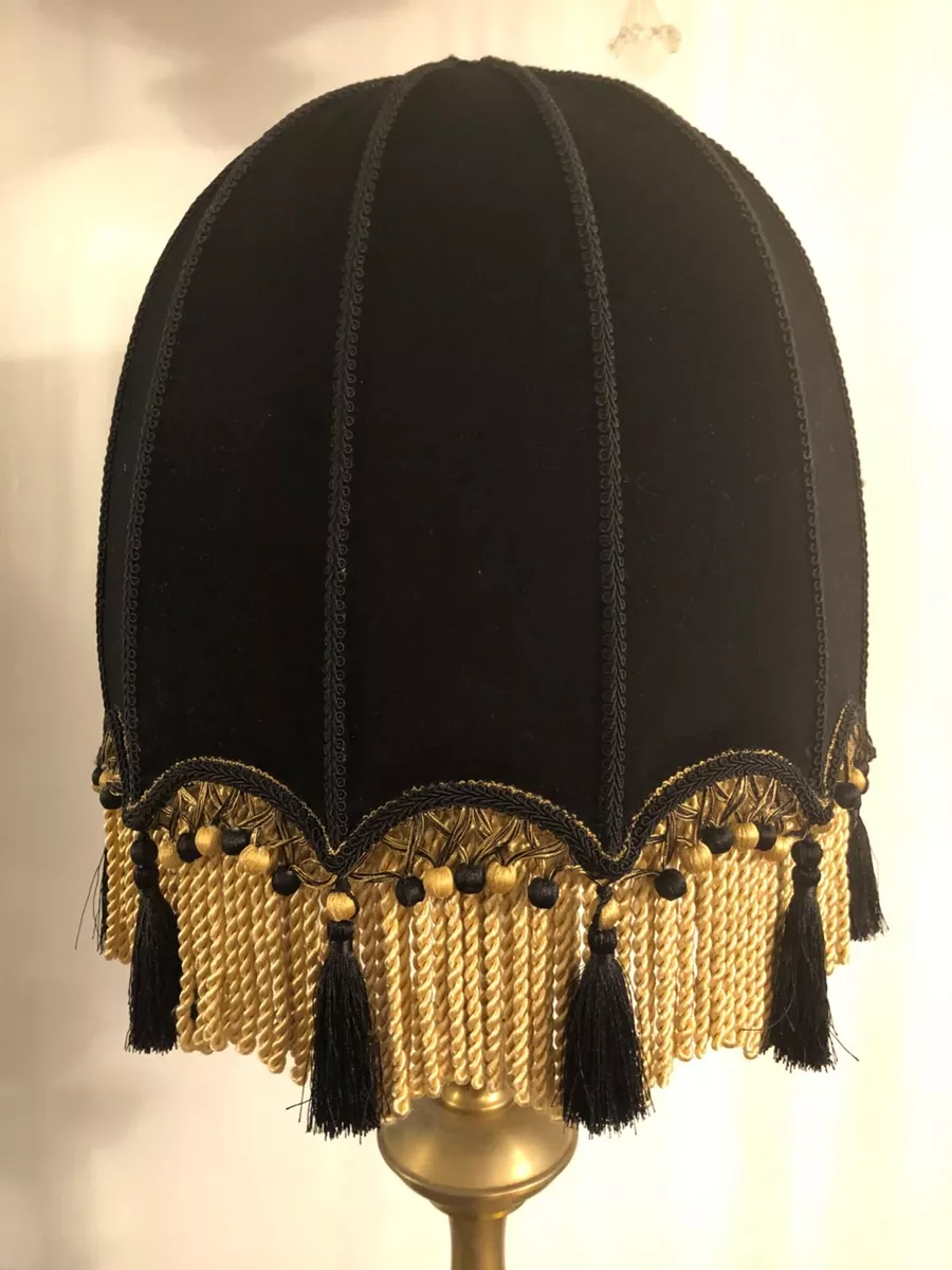 Black sale velvet lampshade