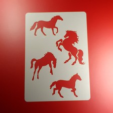 A3 Schablone Pferd 4 Hengst Motive Pferde - BV302