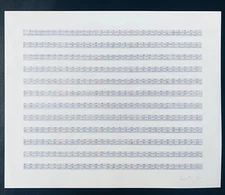 Italian American Artist Laura Grisi Signed Lithograph. Stripes. Castelli Gallery