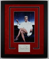 Sharon Stone "Basic Instinct" AUTOGRAPH Signed Photo Framed 16x20 Display B ACOA