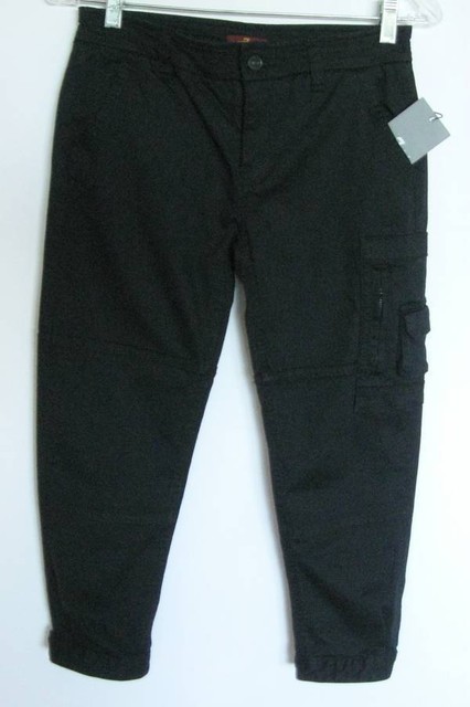 girls cargo pants black