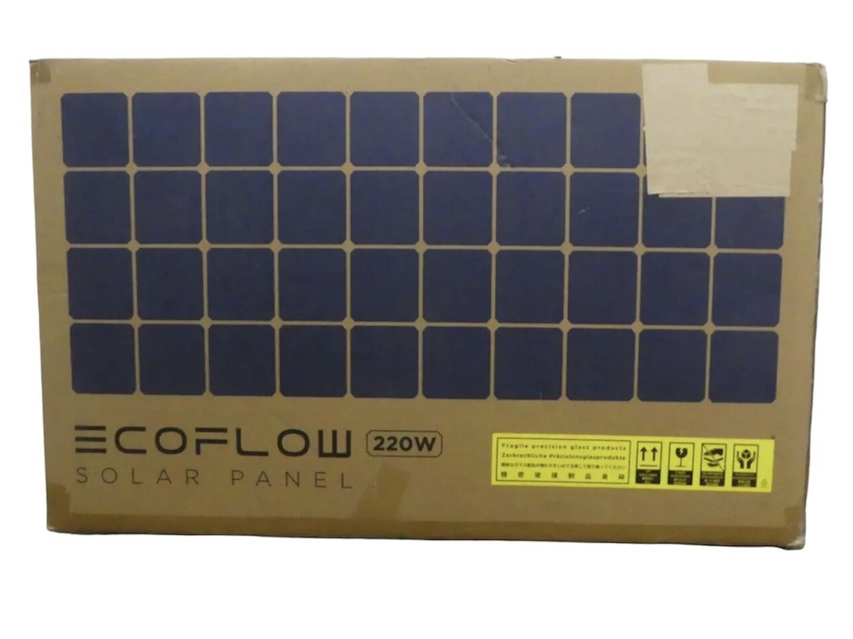 EF ECOFLOW 220Watt Bifacial Foldable Solar Panel Waterproof IP68 & Durable  | eBay
