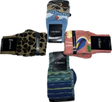 Men’s Cremiux Socks Shoe 9-12 Assorted Italian New With Tags