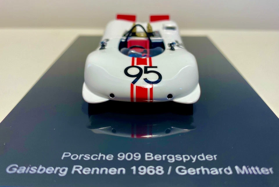 Porsche Bergspyder 909 1968 Gaisberg Rennen #95 Gerhard Mitter 1:43 NOREV - Rare - Immagine 2 di 4