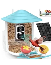 Asuka Fhd Smart Bird Feeder Cam, With Solar Charger