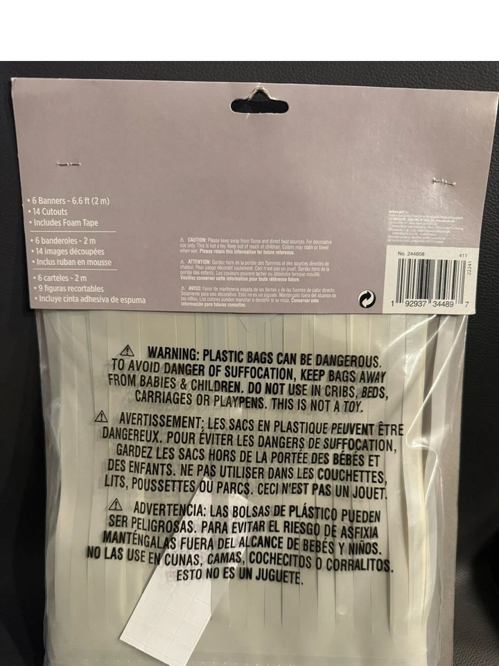 Kit de decoración de telón de fondo Soft Jungle Hello Baby Deluxe. Foto 3 de 3