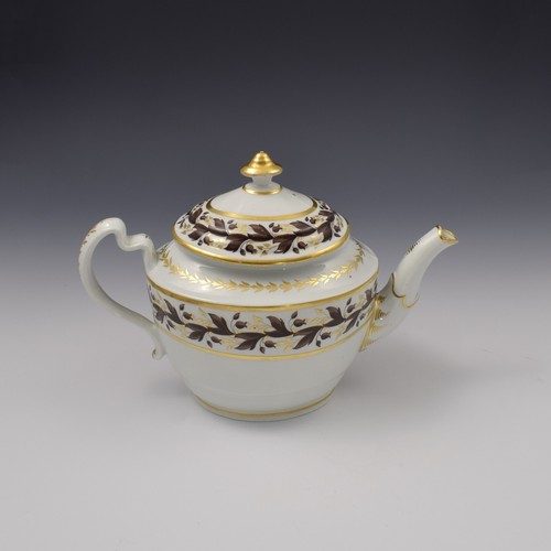Flight & Barr Period Worcester Porcelain Teapot & Stand c.1795-1804 Antique - Picture 6 of 10