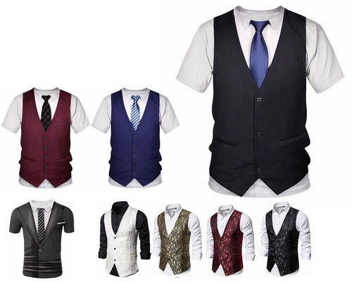 Men Short Sleeve 3D Printed Suit T 