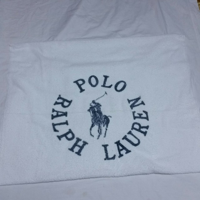 VTG Polo Ralph Lauren Beach Towel Sport Bear Bath 90s Riviera Spell Out HI Tech eBay