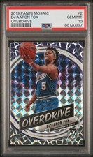 De'Aaron Fox 2019-20 Panini Mosaic Overdrive #2 PSA 10