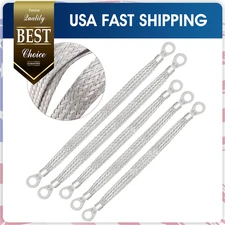 5×Universal Automotive Ground Strap Tinned Copper Car Engine Ground Strap Cable