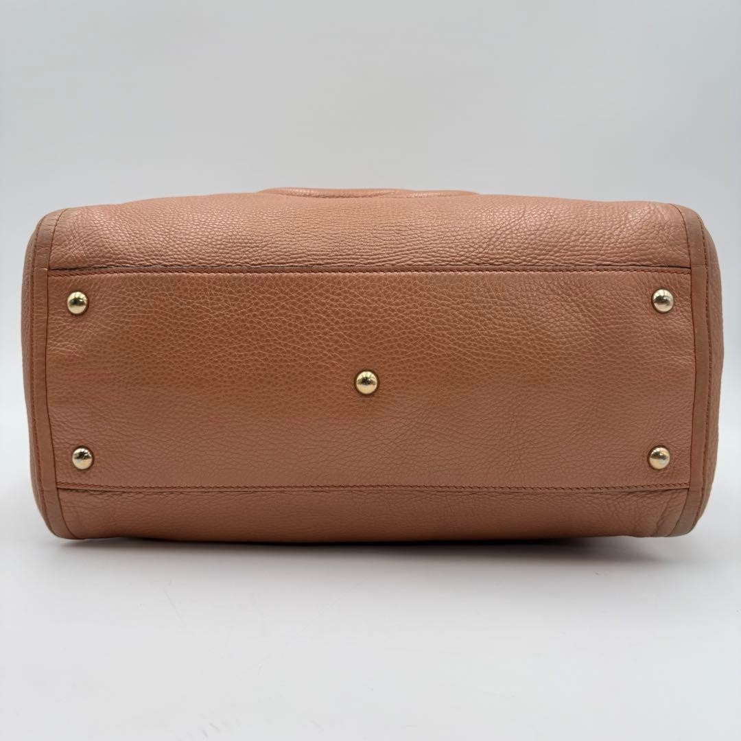 GUCCI Soho Leather Tote Bag Japan Limited Fringe Gold Hardware A4 Size thumbnail 6