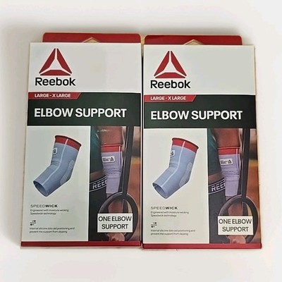 2pk Reebok Speedwick Compression Elbow Support Size L-XL New