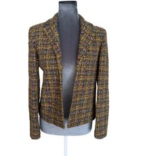 Jones New York Signature Petite 4P Tweed Blazer Womens Jacket