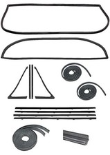 1967-1972 Chevy GMC Pickup Truck; Complete Weatherstrip Set; with Large Rear