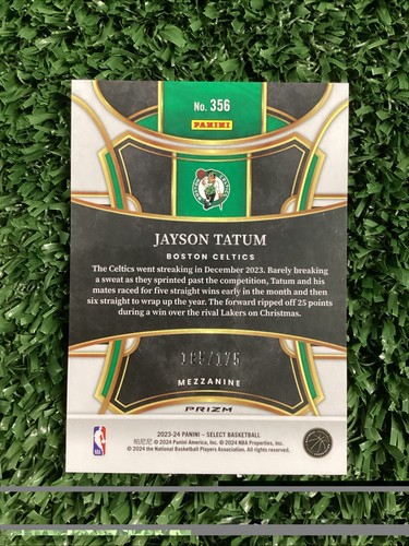 Jayson Tatum 2023-24 Panini Select Mezzanine Maroon Prizm /175 Celtics Free Ship - Picture 2 of 2