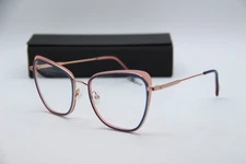 NEW ANDY WOLF 4765 COL. 06 ROSE GOLD BLUE AUTHENTIC FRAMES EYEGLASSES 55-19