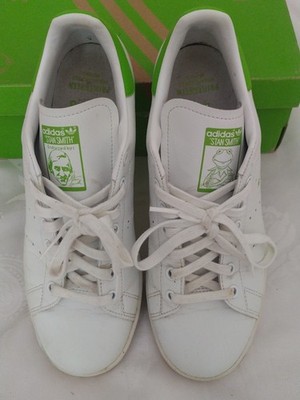The Muppets adidas Stan Smith Disney Kermit The Frog Mens White Green Shoes Sz 9