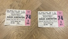 Basketball:  Two Harlem Globetrotters Ticket Stubs Empire Pool Wembley 1971