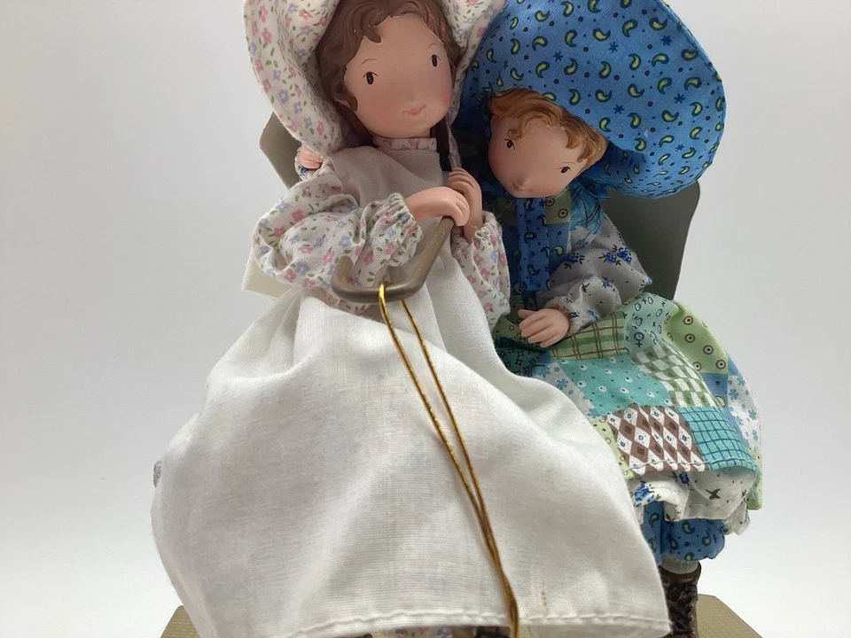 Holly Hobbie And Friend On Bench Sharing Shelter TCFC Figurines Resin - Image 4 of 4