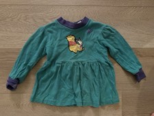 Vintage 90s Winnie The Pooh Disney Shirt 24 Months Teal Purple Pooh Piglet