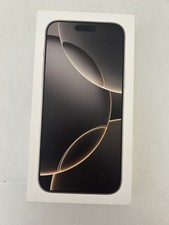 Apple iPhone 16 Pro Max EMPTY BOX Gold and Gray Cover 