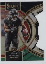 2023 Panini Select Premier Level Black & Green Prizm Die-Cut Bijan Robinson 0b6c