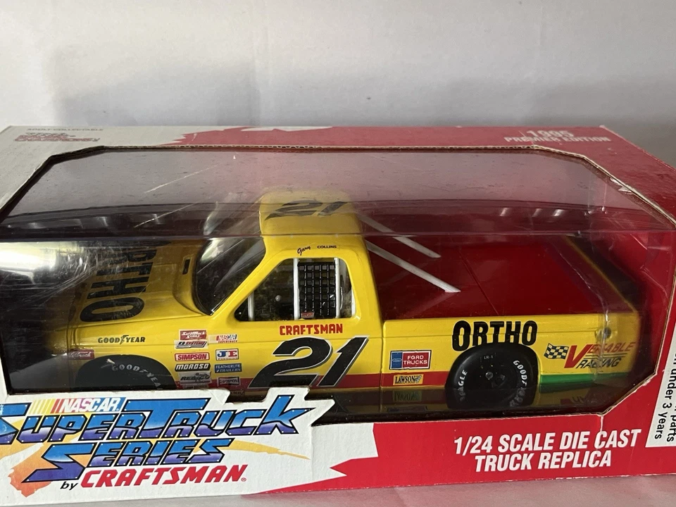 Camión diecast NASCAR Super Truck Series de Craftsman escala 1/24 1995 Premier #21 Foto 3 de 4