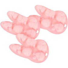 3Pcs Easter Baking Molds Silicone Flexible Easter Molds Cake Biscuit