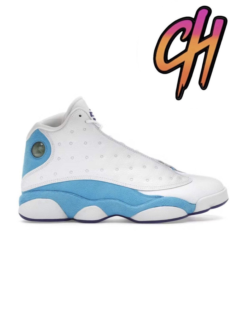 HOT 13 White And Blue Retro 13 Baby Blue Basketball Jordan 13