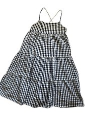 Girls Dress Size Large In Blue And White