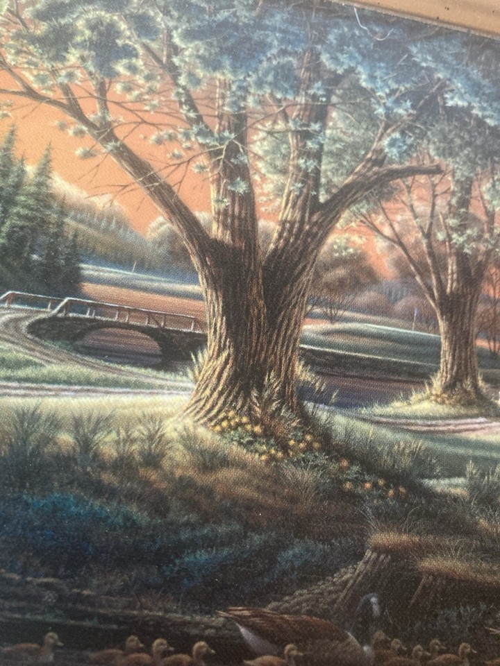 Terry Redlin Spring on the Greens 9.25x5.25 Collage Collection Canvas ...