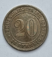 Kaiserreich 20 Pfennig 1887 A; J6