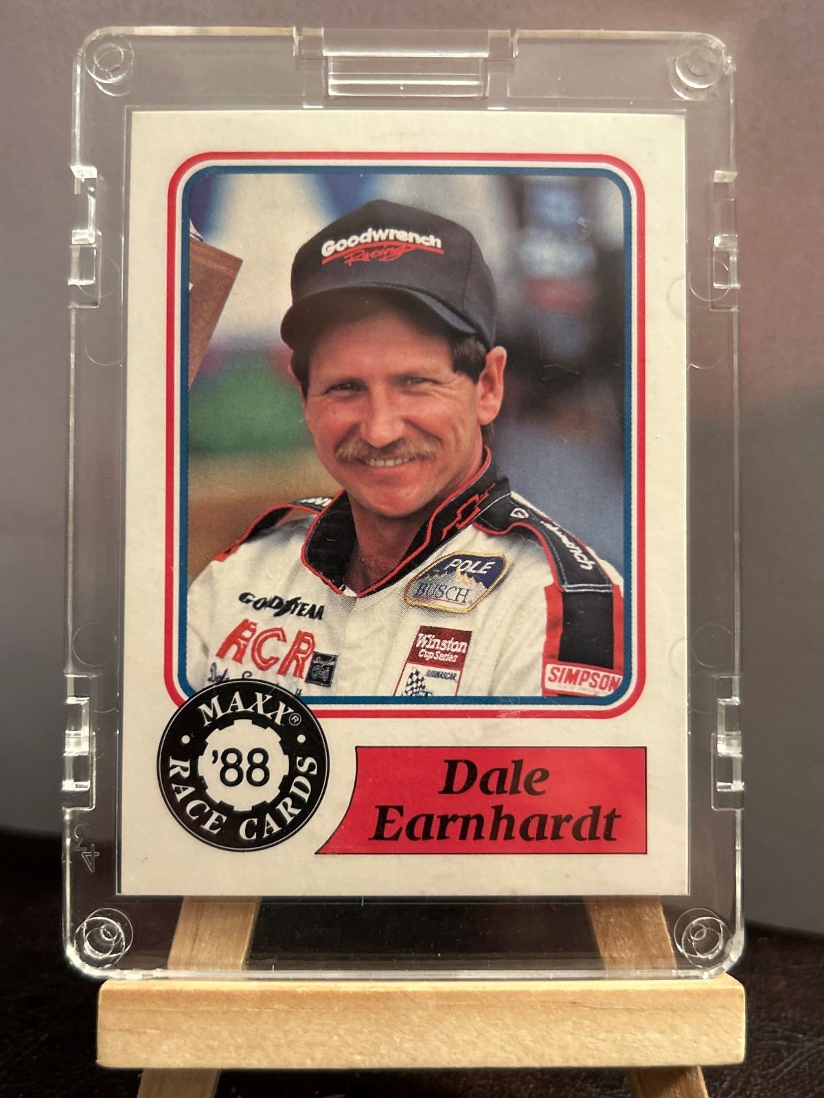 1988 MAXX Dale Earnhardt Charlotte unissued Rookie PROMO card #99 RARE BEAUTY