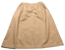 Sag Harbor Womens Skirt Size 12 Beige Button Closure Pocket