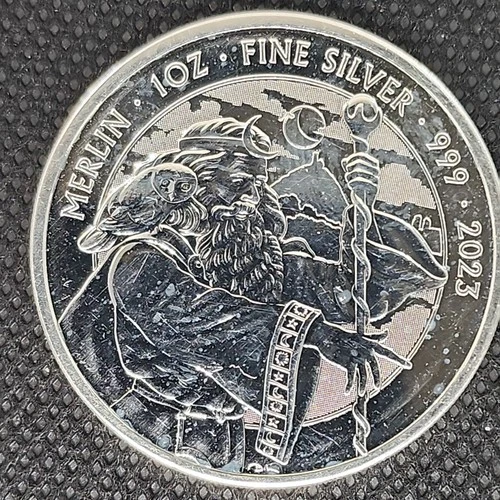 2023 1 oz .999 silver coin Myths and Legends Merlin the wizard 3rd in series