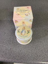 Wedgewood Peter Rabbit My First Lock Of Hair Trinket Box in original box