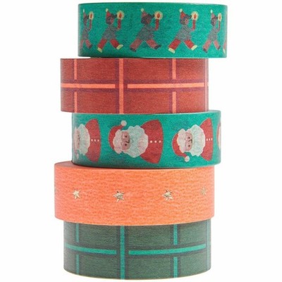 Tape Set Weihnachtsmarkt, Neon FSC MIX, 5 Stk.