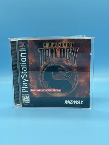 Mortal Kombat Trilogy (Sony PlayStation 1, 1996) CIB W/ Reg Card Black Label