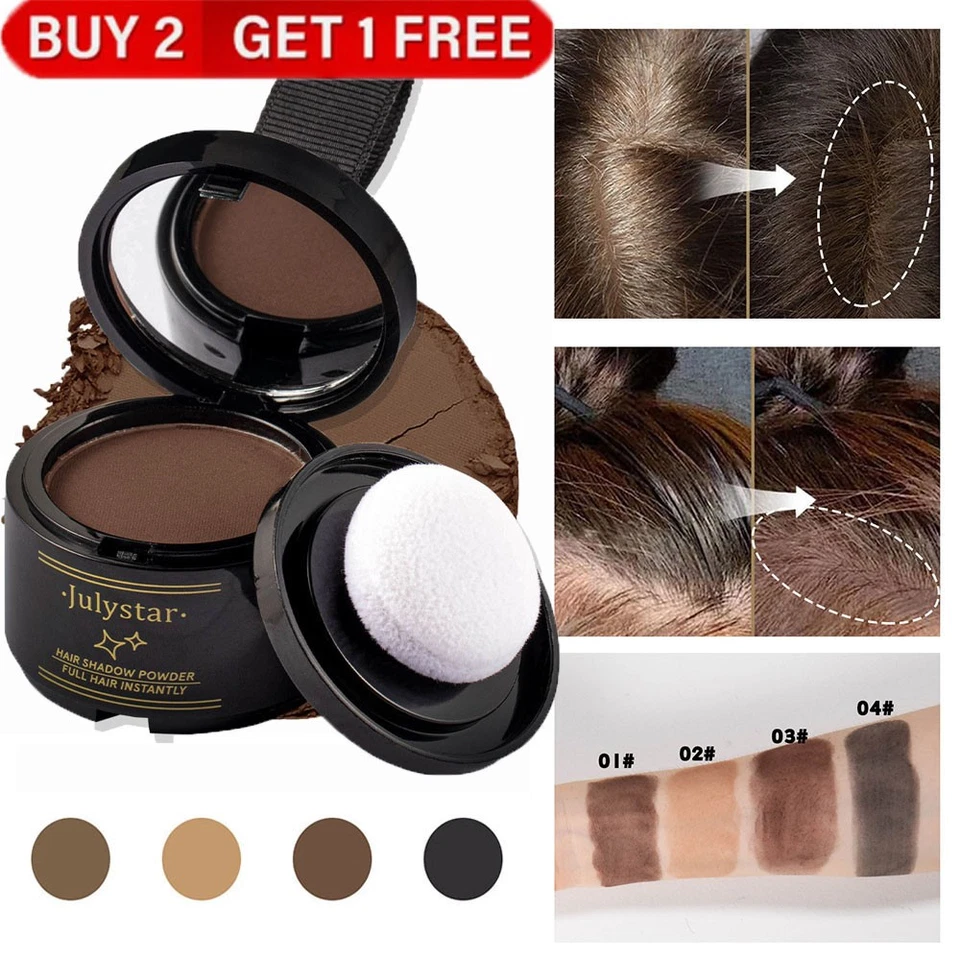 Haaransatzpuder Haarfarbe Edge Control Cover Grau Haarschatten Wurzel Cover Up