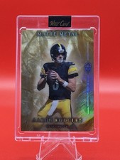 Aaron Rodgers Wild Card Matte Metal Gold True 1/1 Pittsburgh Steelers