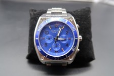 CARAVELLE NEW YORK Bulova Men's Wristwatch 45A109 Chrono New Battery Keeps Time