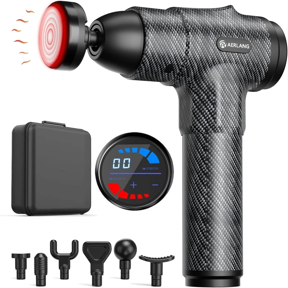 AERLANG Massage Gun Massager Deep Tissue Heat Muscle Massager Gun